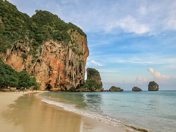 istock Majestic Limestone Cliffs in Railay Beach at Sunset 2225171487