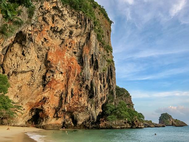 istock Majestic Limestone Cliffs in Railay Beach at Sunset 2225171503