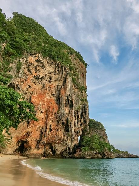 istock Majestic Limestone Cliffs in Railay Beach at Sunset 2225171553