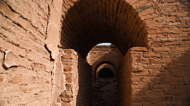 istock Exploring ancient brick arches in Uruk Iraqs archaeological site at sunset 2225174959