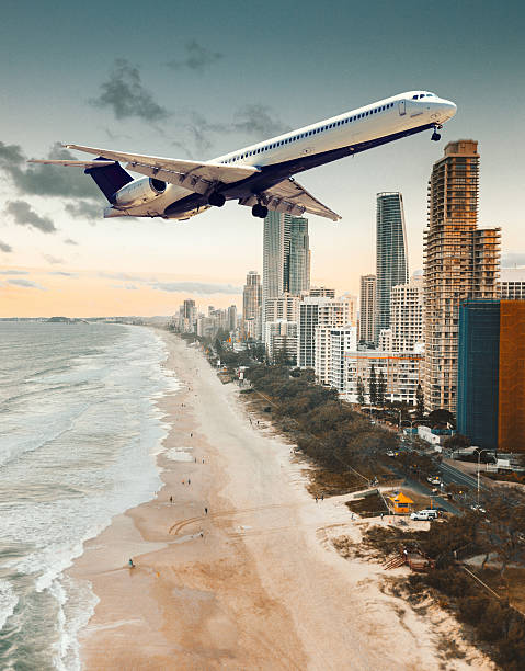 istock airplane on the gold coast australia 2225179568