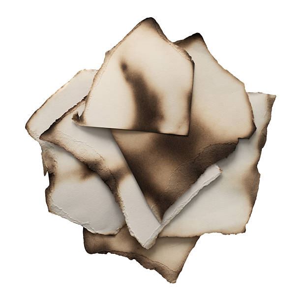 istock Brown And Beige Burnt Textured Paper Pieces 2225187184
