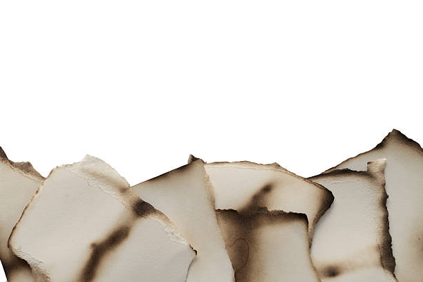 istock Brown And Beige Burnt Textured Paper Pieces 2225187192