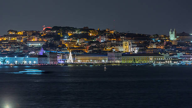 istock Timelapse of Lisbon's Commerce Square illuminated for Christmas. 2225190089