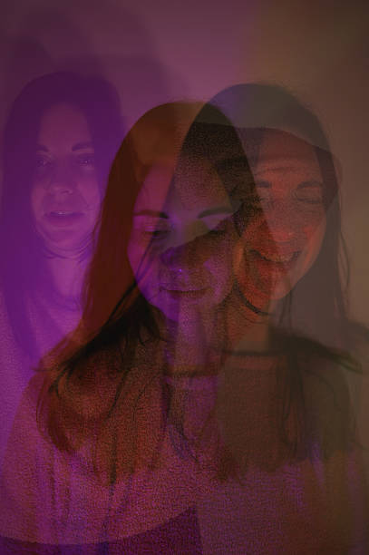 istock Woman suffering from multiple personalities is showing different emotions 2225214818
