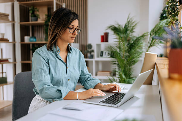 istock Woman working at home office 2225214937