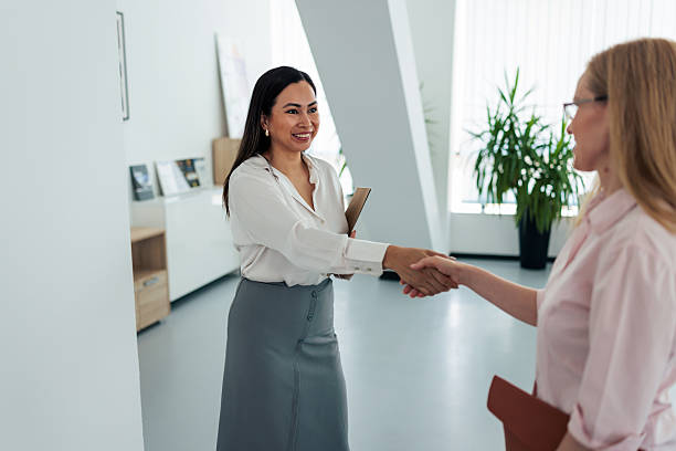 istock Financial advisor and client concluding a meeting 2225215782