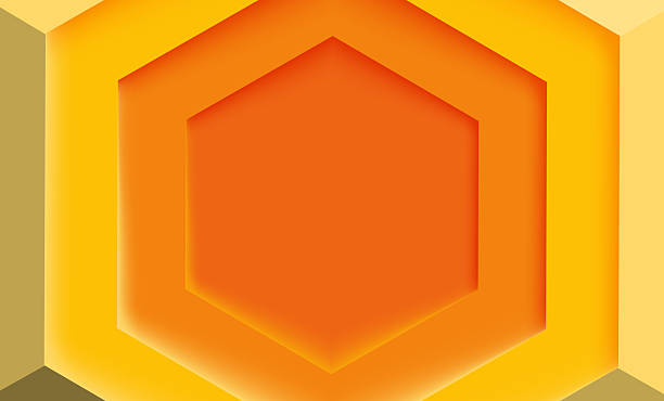 Abstract Orange and Yellow Vector Background with Decorative Frame Design