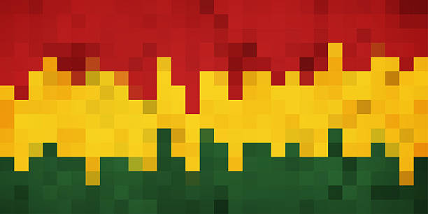 istock Reggae colors Polygonal Mosaic Background, Vector illustration, Creative Business Design Templates. Abstract Background for Design. Stock vector. EPS10. 2225234123
