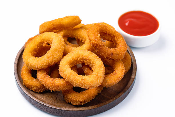 istock Fried onion rings on white background 2225234234