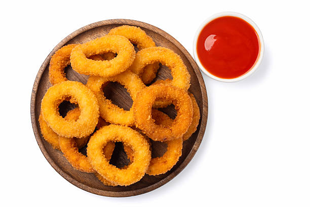 istock Fried onion rings on white background 2225234271