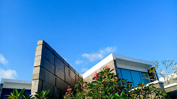 istock Modern building with blue sky background. Background for project or quotes. 2225242632