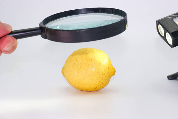 istock Exploring the details of a lemon through magnification and light at a laboratory setting 2225247309