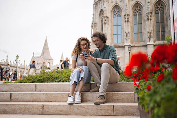 istock Tourists using smartphone in Matthias Church, Budapest, Hungary 2225250549