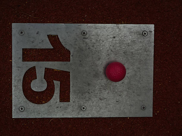 istock Hole 15 with pink ball 2225251152