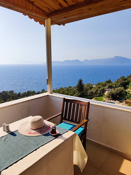 istock beautiful interior of a restaurant on the seashore 2225255980