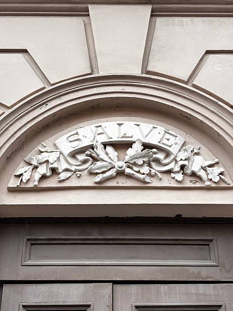istock Facade of an old building with decorations 2225257719