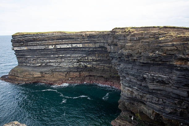 The view features rugged cliffs meeting serene ocean waves, ideal for nature enthusiasts seeking adventure