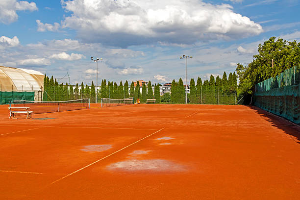 Tennis Court in Day time without people