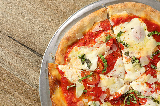 Margherita Pizza on serving size plate