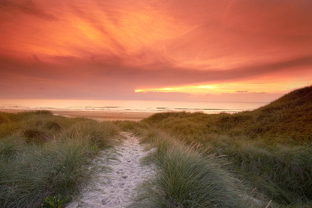 View of Kenfig National Nature Reserve, Welsh south coast