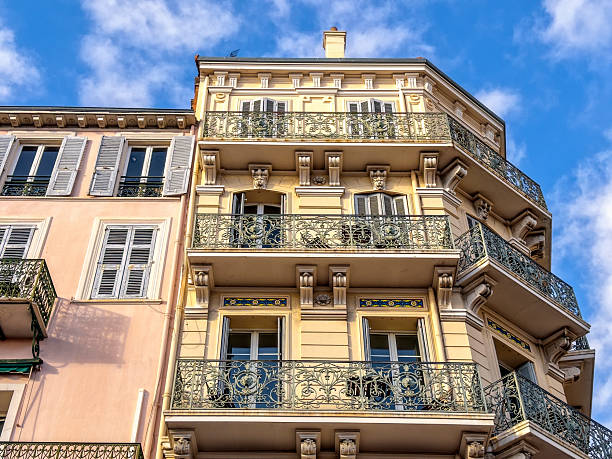 istock Architectural exterior detail over sky from downtown Cannes 2225287306