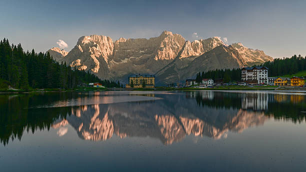 istock Sunset at Lake Misurina 2225289264