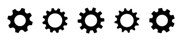 gear icon, Gear Settings symbol, cogwheel, Vector Illustration gear icon, Gear Settings symbol, cogwheel, Vector Illustration equipment stock illustrations