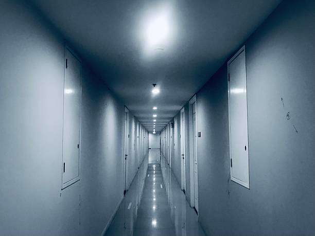 istock Alley way in the modern building 2225292419