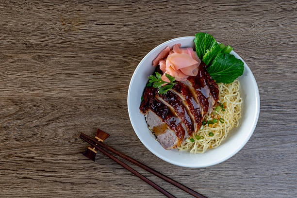 istock Roasted duck noodles, Asian food style 2225296675