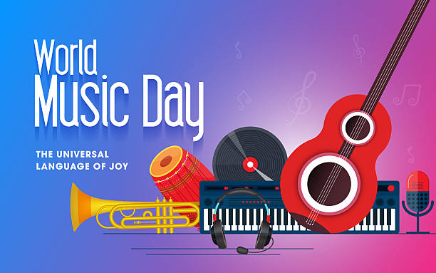 istock World Music Day banner with Musical Instruments 2225299150