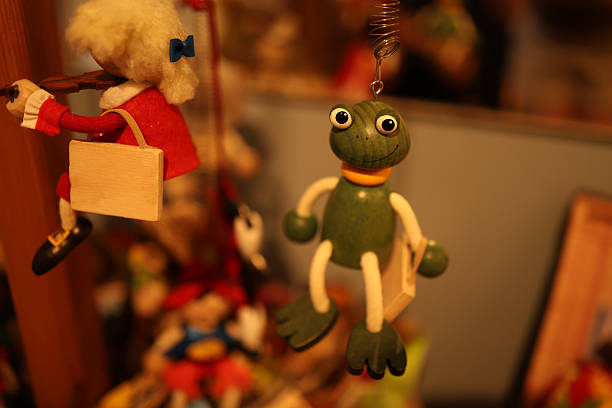istock Doll on springs. Handmade toys. 2225303317