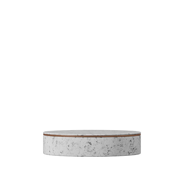 istock rendering 3d transparent background of white marble cylinder podium in square with minimal scene 2225303452
