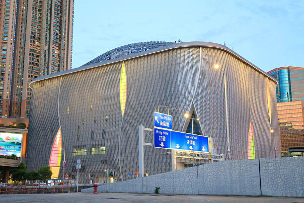 Chinese opera(Xiqu Centre) at night in Hong Kong - July 15, 2025