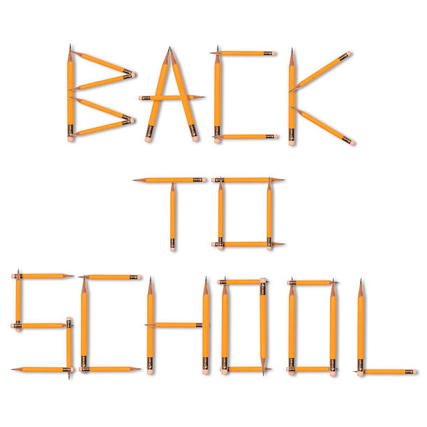 Back to School Type Under Torn Paper