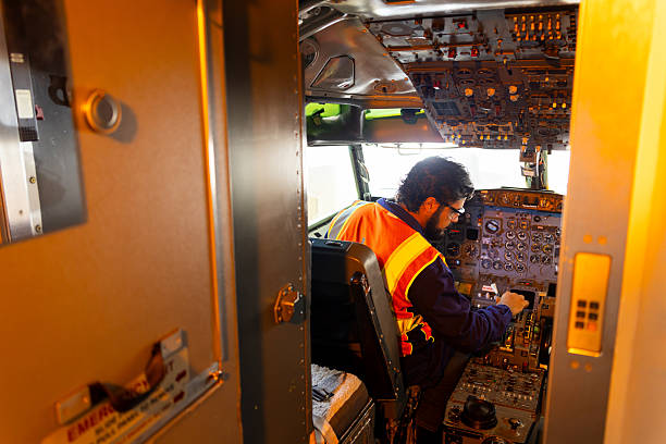 Adjustments made before the plane taxis