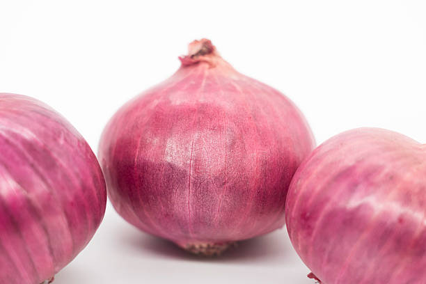 istock Red onion, Studio picture isolated on white background 2225309666