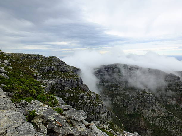 The cloud on Table Mountain in Cape town, South Africa