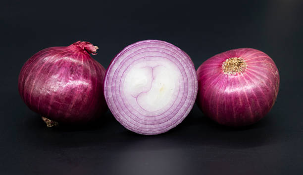 istock Onion, isolated on black background, closeup 2225310657