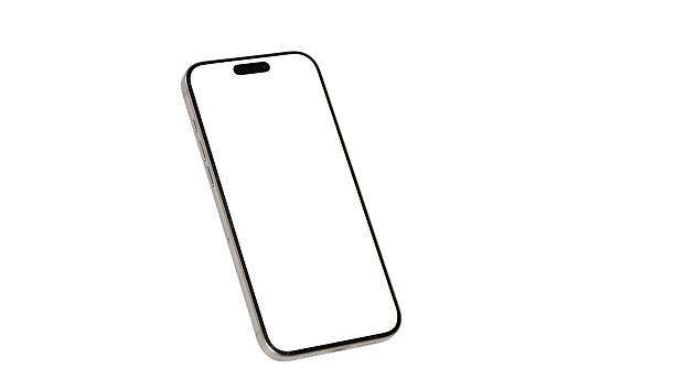 istock Smart phone mockup set blank isolated Transparent  screen and Clipping Path , High quality device front view shadow Mobile phone app user experience UX or app UX 2225311310