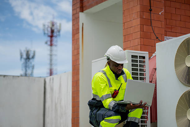 istock Engineers is checking the air conditioning cooling system of a major building or industrial facility. 2225311700