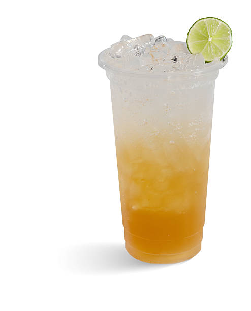 istock Iced lime honey soda drink with citrus slice 2225315064