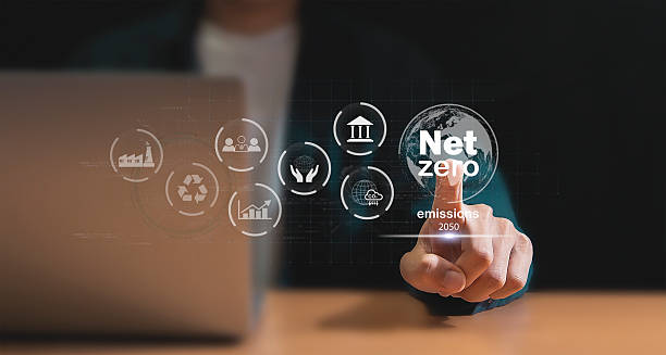 istock Carbon neutrality is a situation where net carbon dioxide emissions are zero by 2050. 2225320265