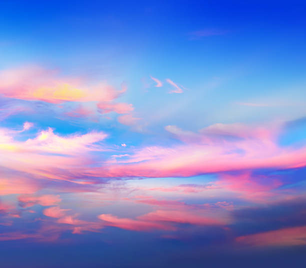 istock Full frame colorful beautiful dusk time sky background 2225320858