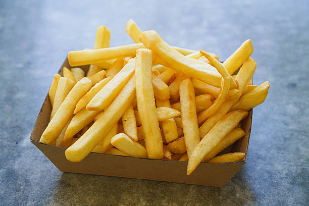 Crispy golden French fries.