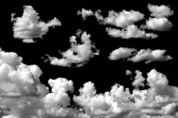 istock A collection of white fluffy clouds isolated 2225322975