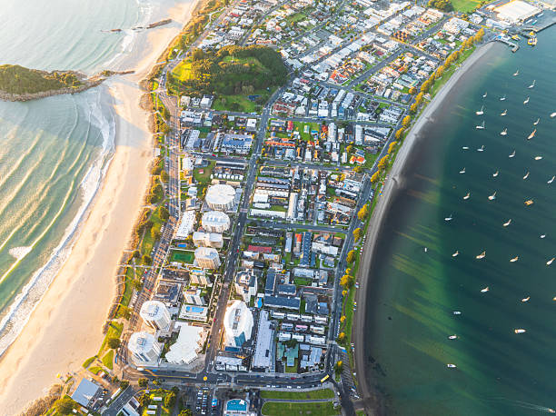 istock Aerial composition of Mount Maunganui with yachts. 2225324505