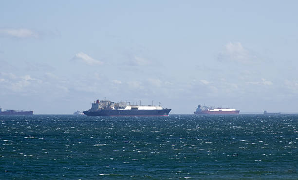 istock Cargo Ships and Tankers on the Horizon at Sea 2225327328