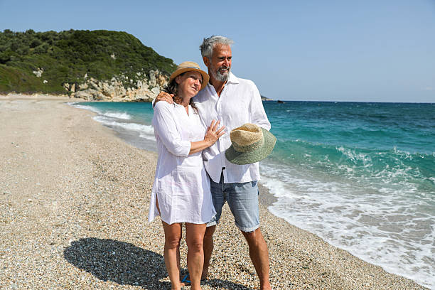 istock Loving Elderly Couple Admiring The Ocean View 2225327418