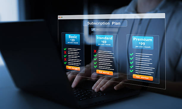 istock Subscription plan pricing for education and business.Subscription plan offers exclusive access to premium content, special discounts, and priority support.Paid online service subscription plan. 2225328373